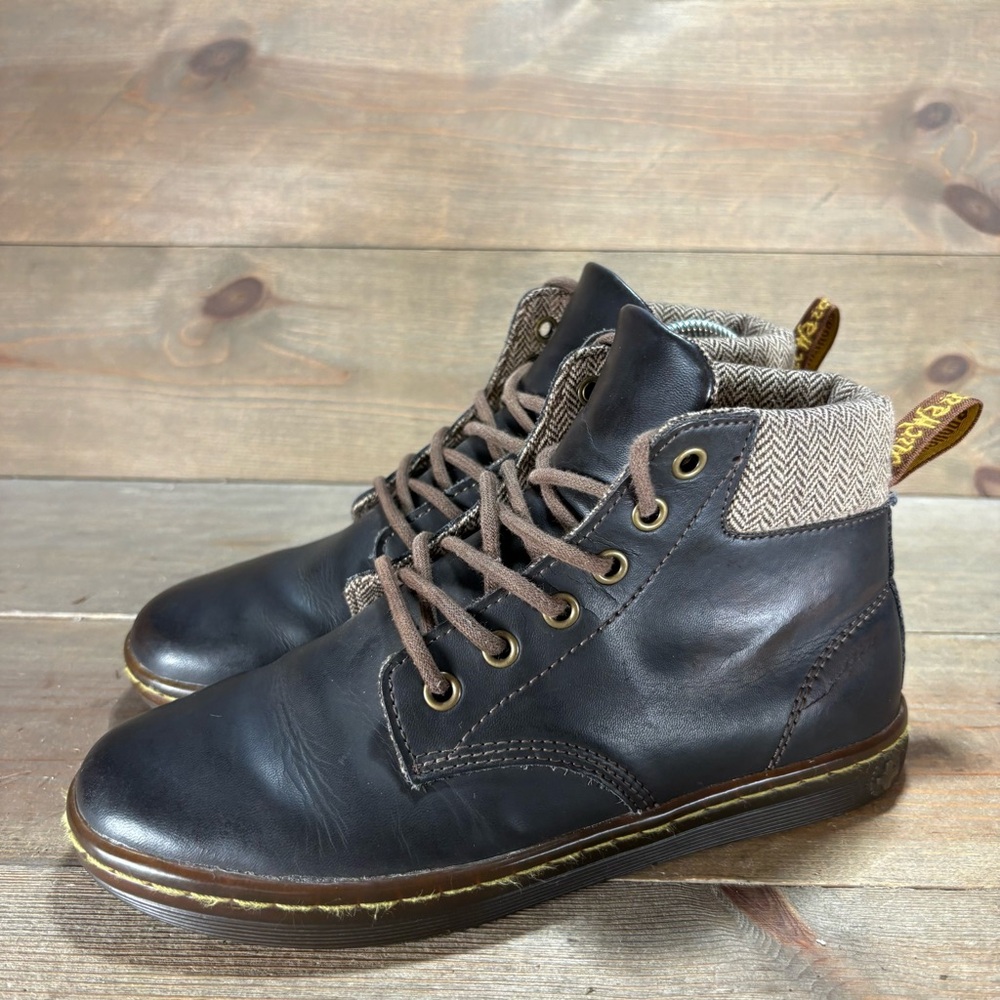 dr martens maelly womens size 6 shoes brown leather comfort combat boots